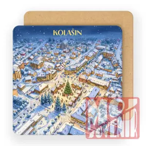 Suvenir iz Kolašina – Zimski pogled odozgo (10 komada)