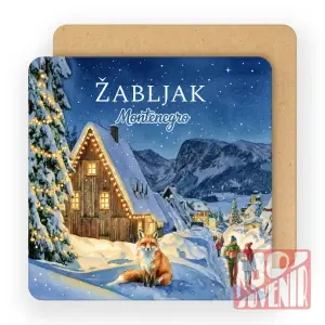 Suvenir iz Žabljaka – Zimska kuća u gradu (10 komada)